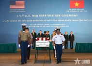 171st repatriation ceremony for American MIA servicemen held